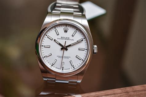 rolex oyster perpetual 39mm white review|39 mm Rolex.